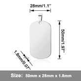 Stainless Steel Dog Tags – Engravable Necklace Pendant